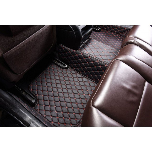 Cheapest Toyota Sequoia Luxury Leather Diamond Stitching Car Mats